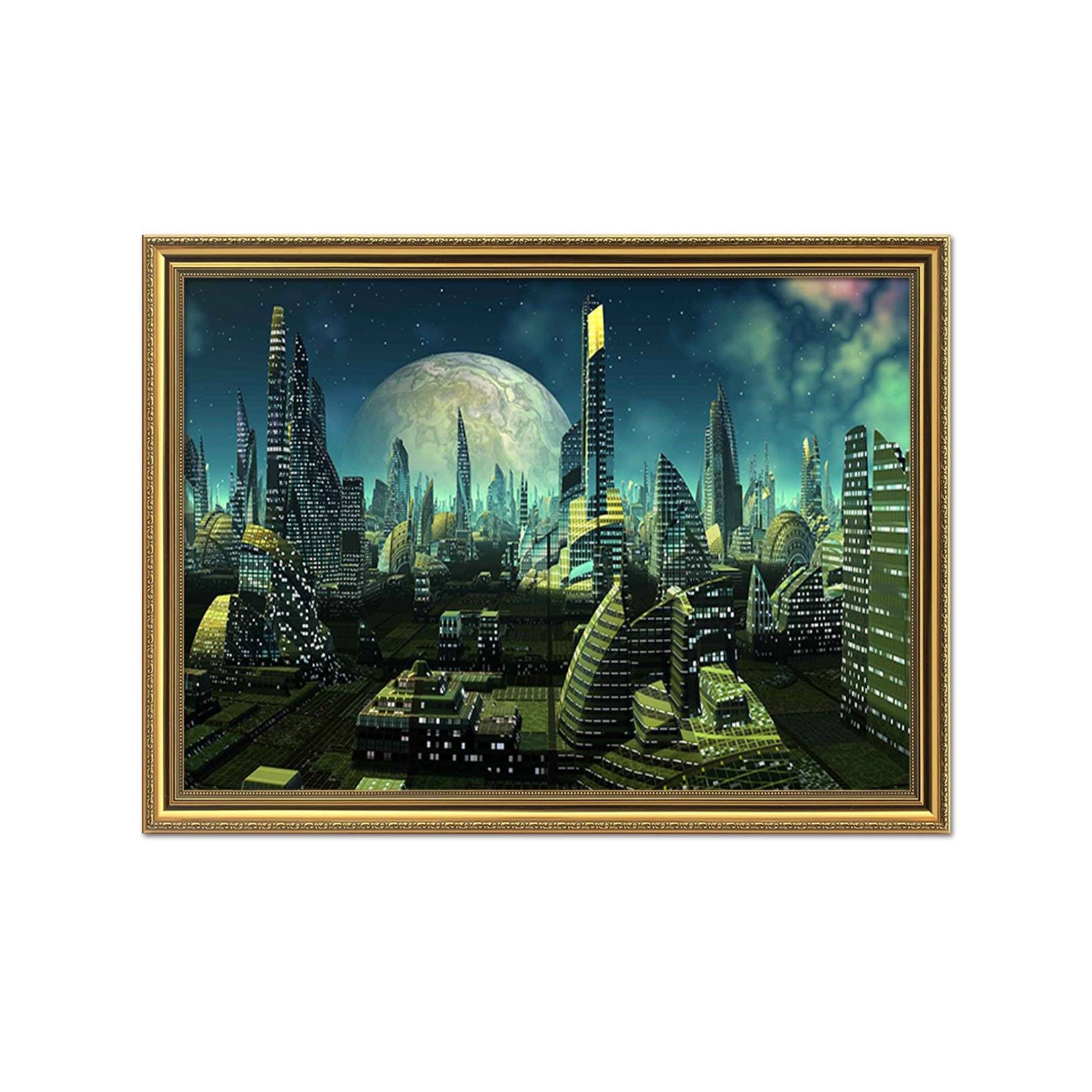 3D High Ttech 019 Fake Framed Print Painting Wallpaper AJ Creativity Home 