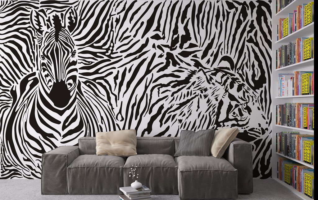 3D Zebra 390 Wall Murals Wallpaper AJ Wallpaper 2 