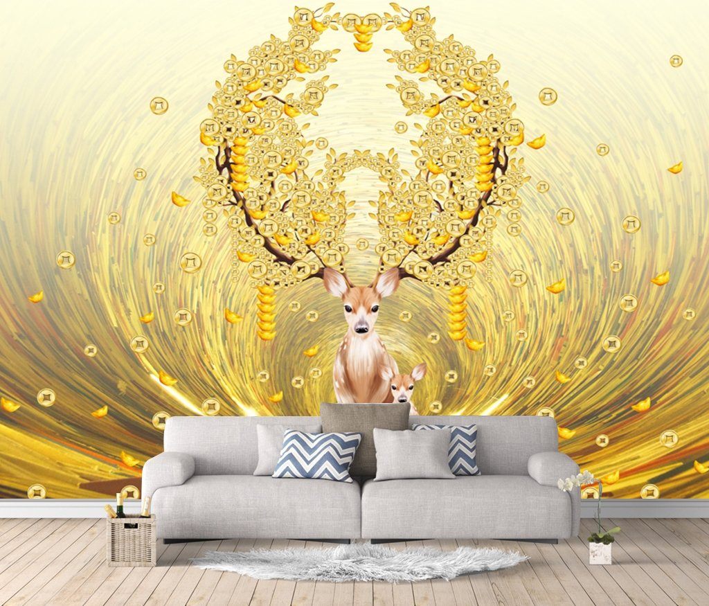 3D Elk 432 Wall Murals Wallpaper AJ Wallpaper 2 