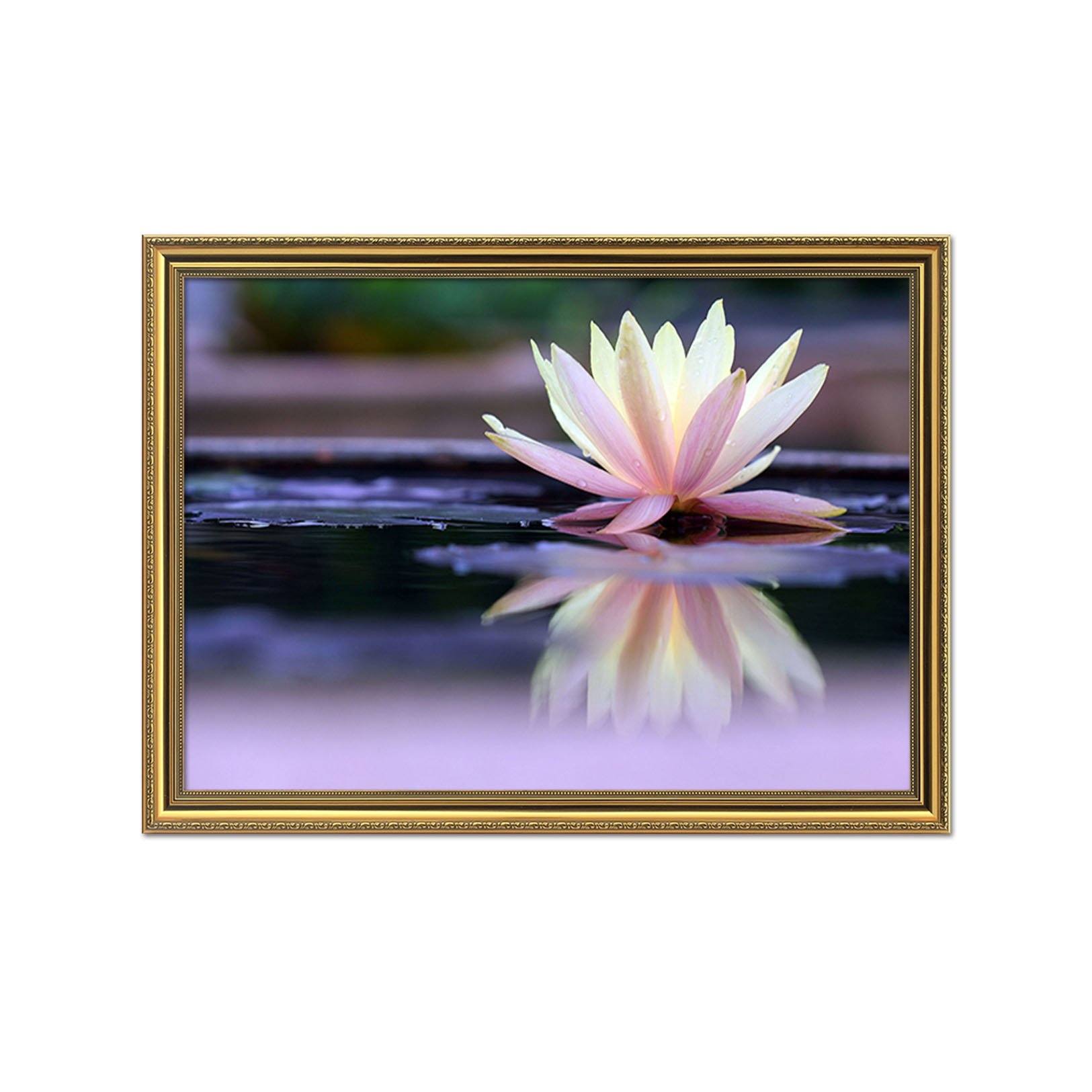 3D Lotus Beautiful 173 Fake Framed Print Painting Wallpaper AJ Creativity Home 