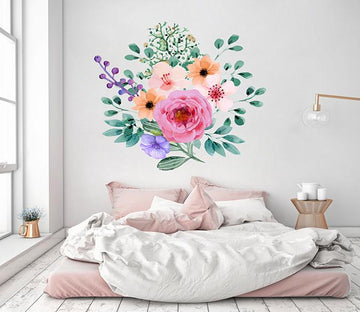 3D Blueberry Flower 143 Wall Stickers Wallpaper AJ Wallpaper 