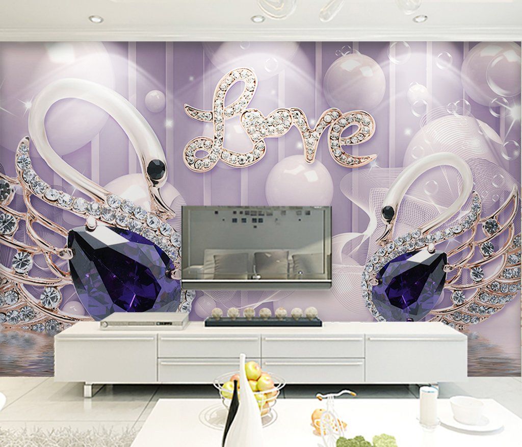 3D Swan 54 Wall Murals Wallpaper AJ Wallpaper 2 