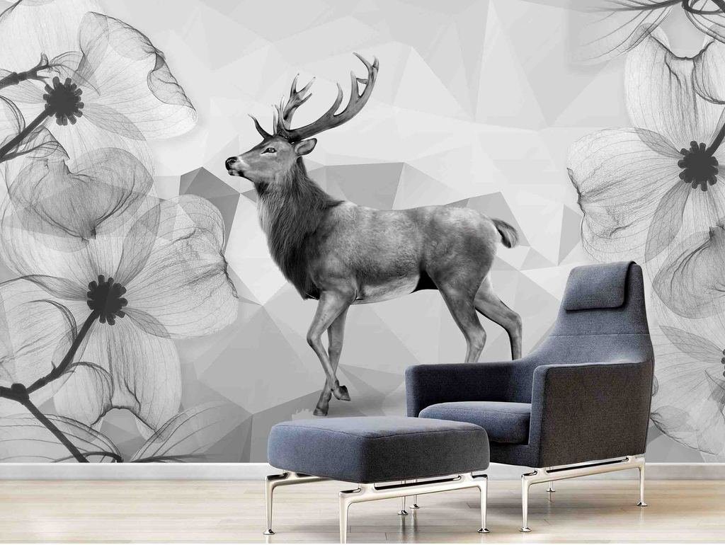 3D Elk 319 Wall Murals Wallpaper AJ Wallpaper 2 