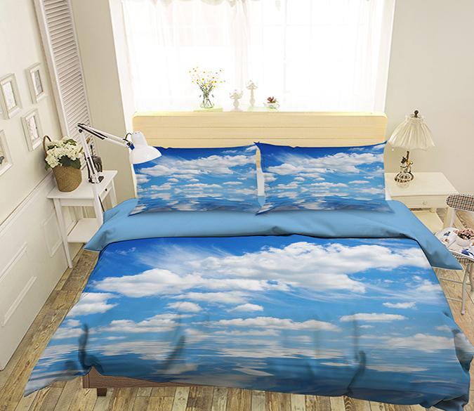 3D Sky Cloud 092 Bed Pillowcases Quilt Wallpaper AJ Wallpaper 