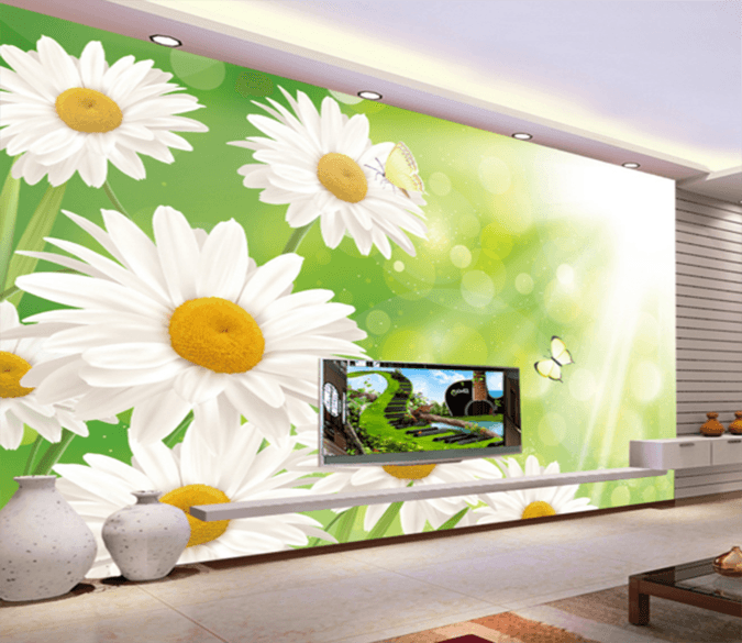 3D Sunshine Chrysanthemum 148 Wallpaper AJ Wallpaper 