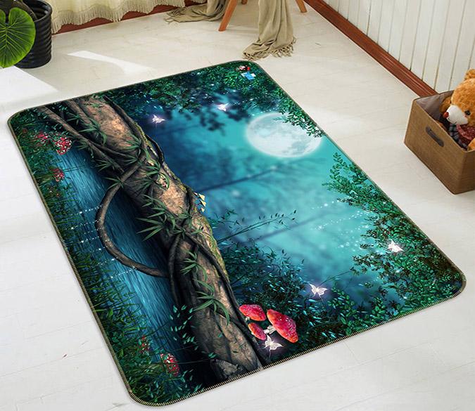 3D Moon Trunk 461 Non Slip Rug Mat Mat AJ Creativity Home 