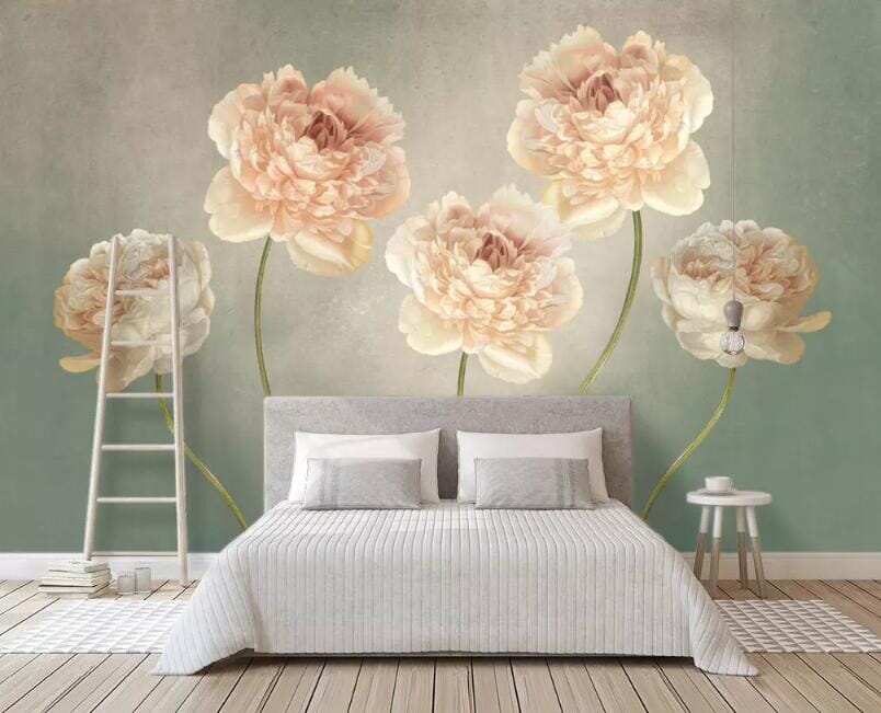 3D Pink Peony 1624 Wall Murals Wallpaper AJ Wallpaper 2 