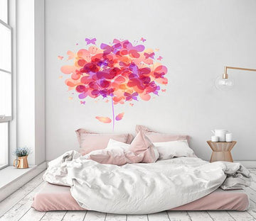 3D Transparent Red Butterfly 140 Wall Stickers Wallpaper AJ Wallpaper 