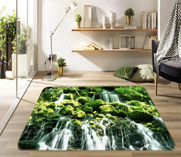 3D Woods River 425 Non Slip Rug Mat Mat AJ Creativity Home 