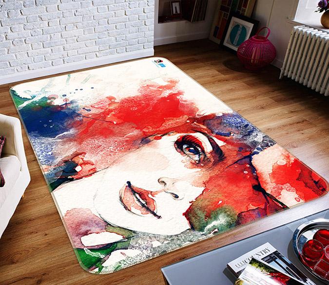 3D Painting Woman 511 Non Slip Rug Mat Mat AJ Creativity Home 