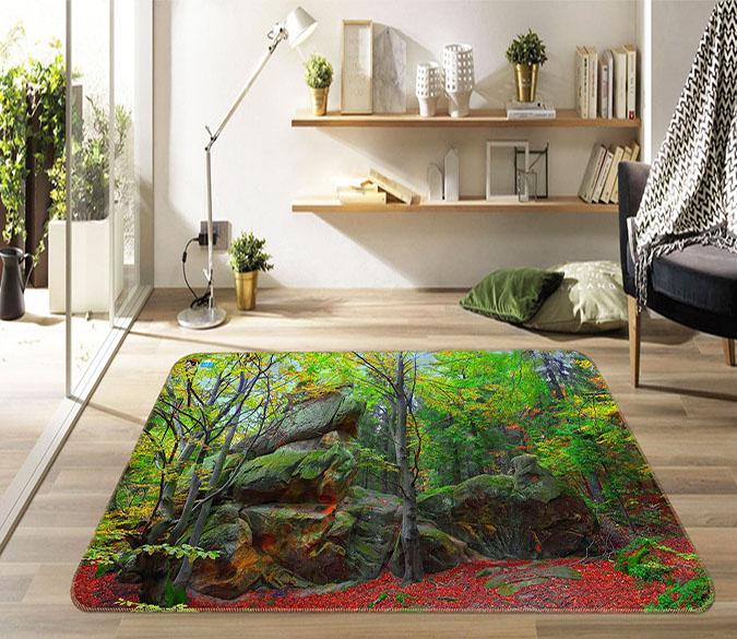 3D Moss Stone 448 Non Slip Rug Mat Mat AJ Creativity Home 