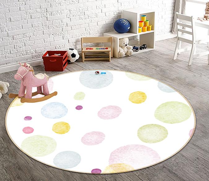 3D Colorful Circle 216 Round Non Slip Rug Mat Mat AJ Creativity Home 