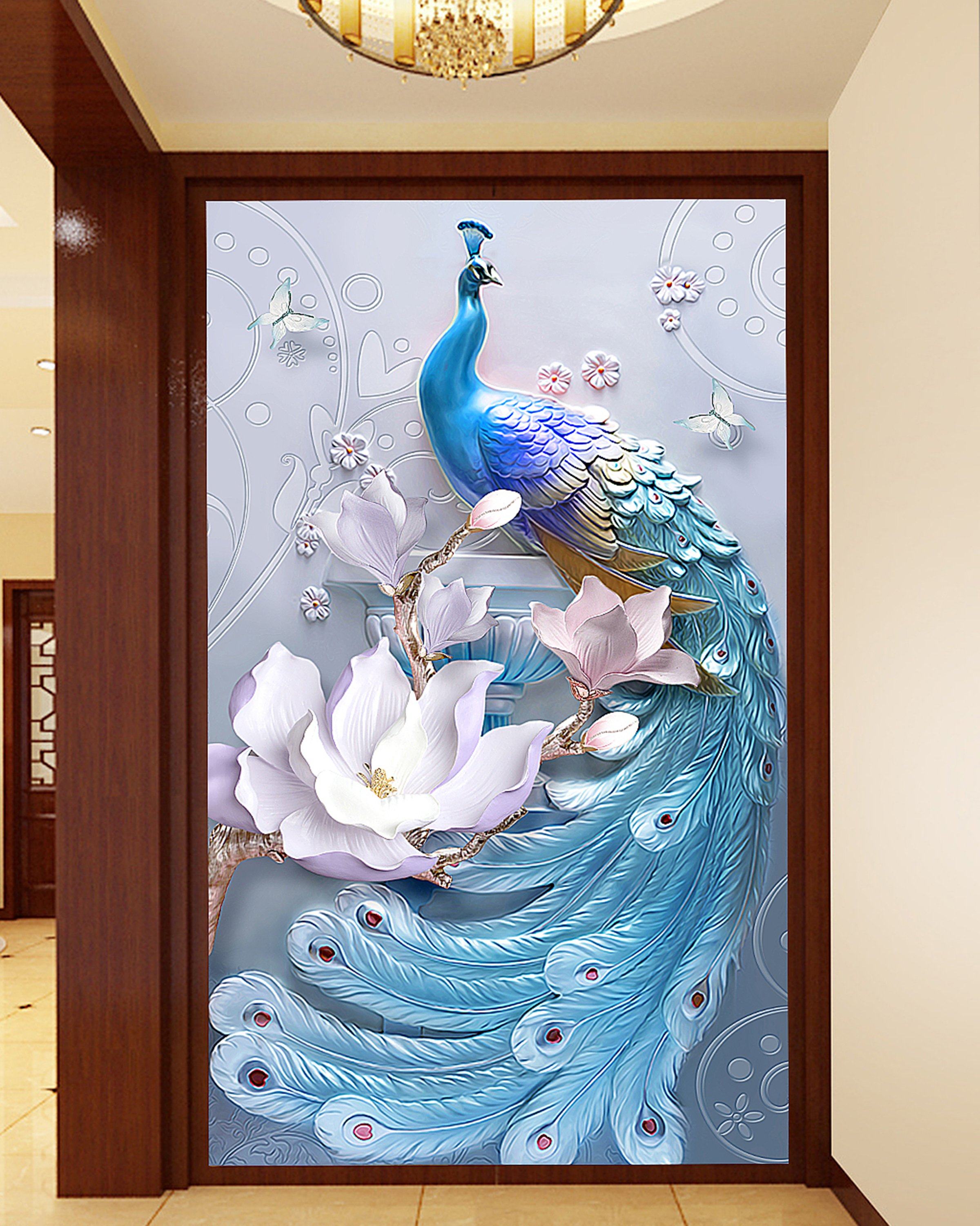 3D Peacock 88 Wall Murals Wallpaper AJ Wallpaper 2 