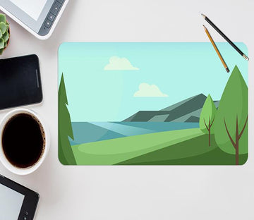 3D Mountain Tree 162 Desk Mat Mat AJ Creativity Home 