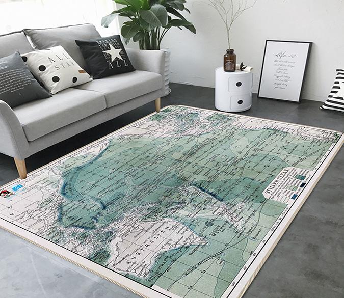 3D City Map 060 Non Slip Rug Mat Mat AJ Creativity Home 