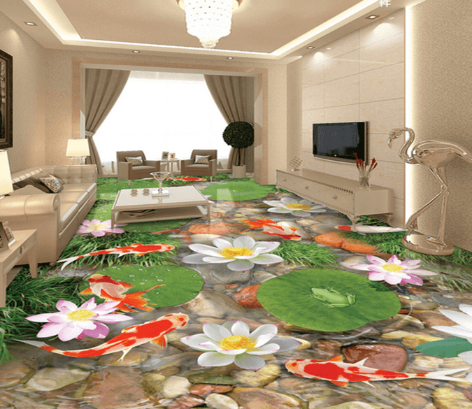 3D Stream 070 Floor Mural Wallpaper AJ Wallpaper 2 