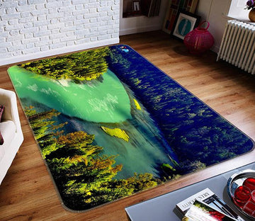 3D Green Lake 390 Non Slip Rug Mat Mat AJ Creativity Home 