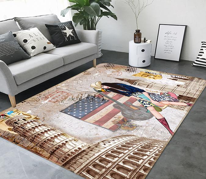 3D National Flag 353 Non Slip Rug Mat Mat AJ Creativity Home 