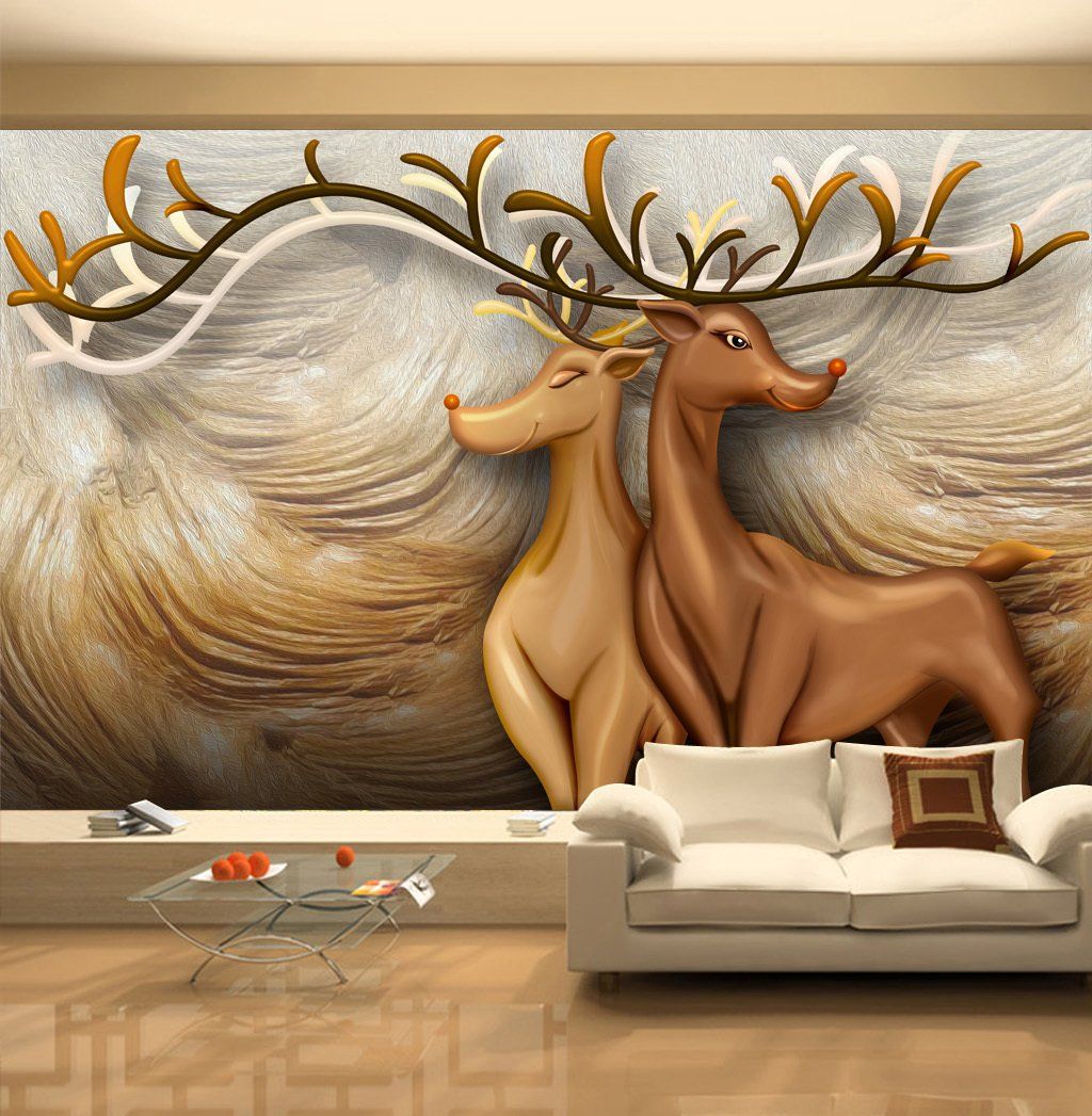 3D Elk 150 Wall Murals Wallpaper AJ Wallpaper 2 