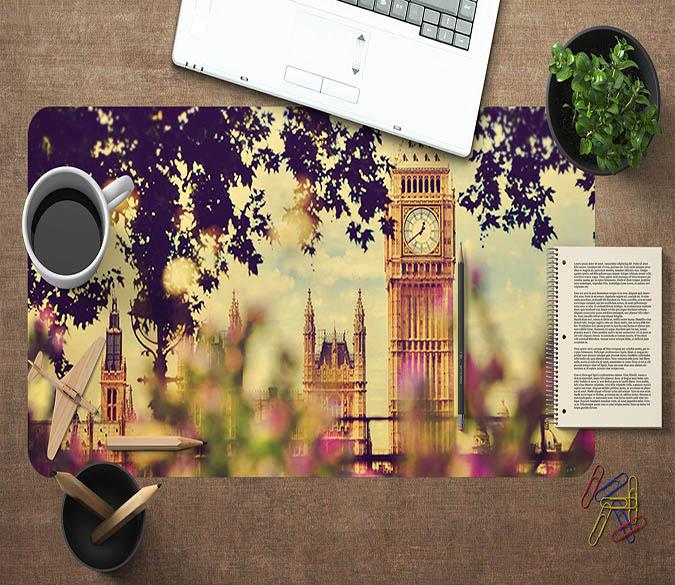 3D Bell Tower 070 Desk Mat Mat AJ Creativity Home 