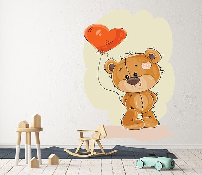 3D Doll Bear Balloon 208 Wall Stickers Wallpaper AJ Wallpaper 