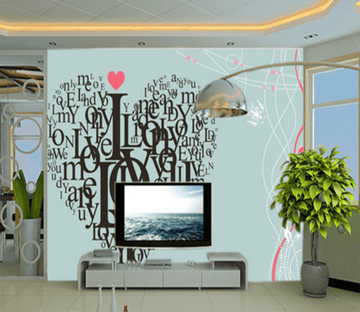 3D Love Stitching 059 Wallpaper AJ Wallpaper 