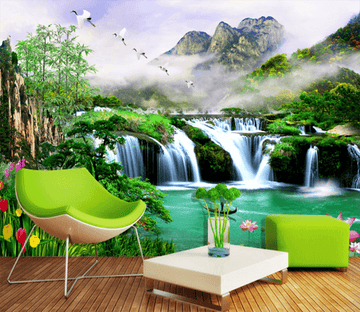 3D River Shade 427 Wallpaper AJ Wallpaper 