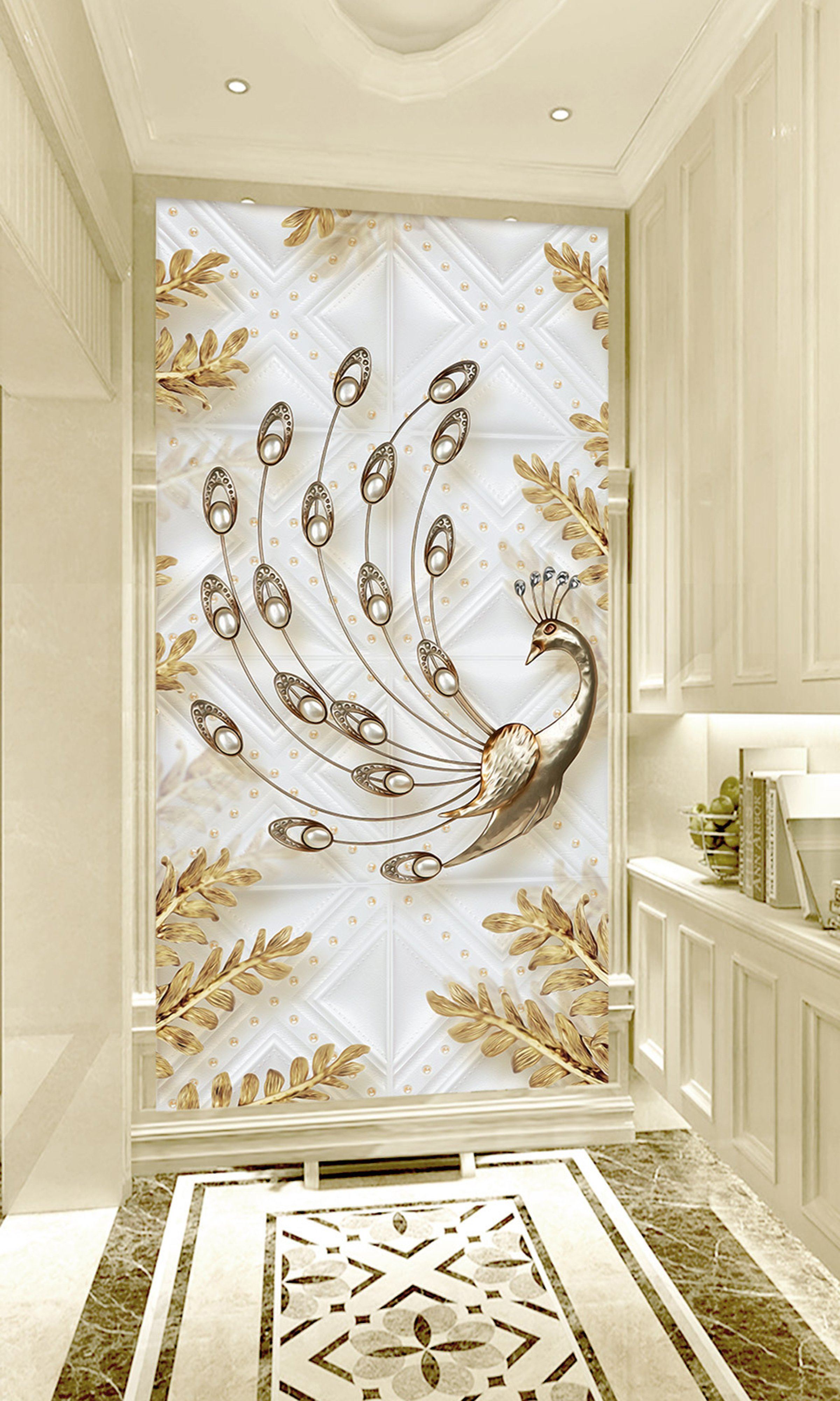 3D White Peacock 102 Wall Murals Wallpaper AJ Wallpaper 2 