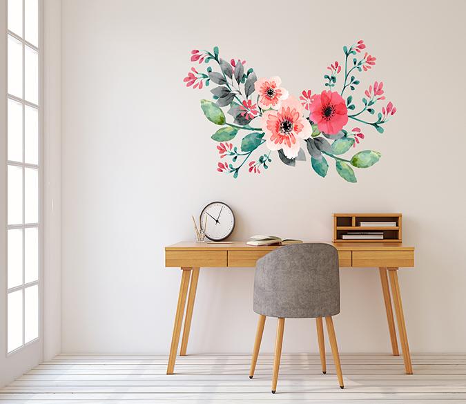 3D Safflower Leaf 084 Wall Stickers Wallpaper AJ Wallpaper 