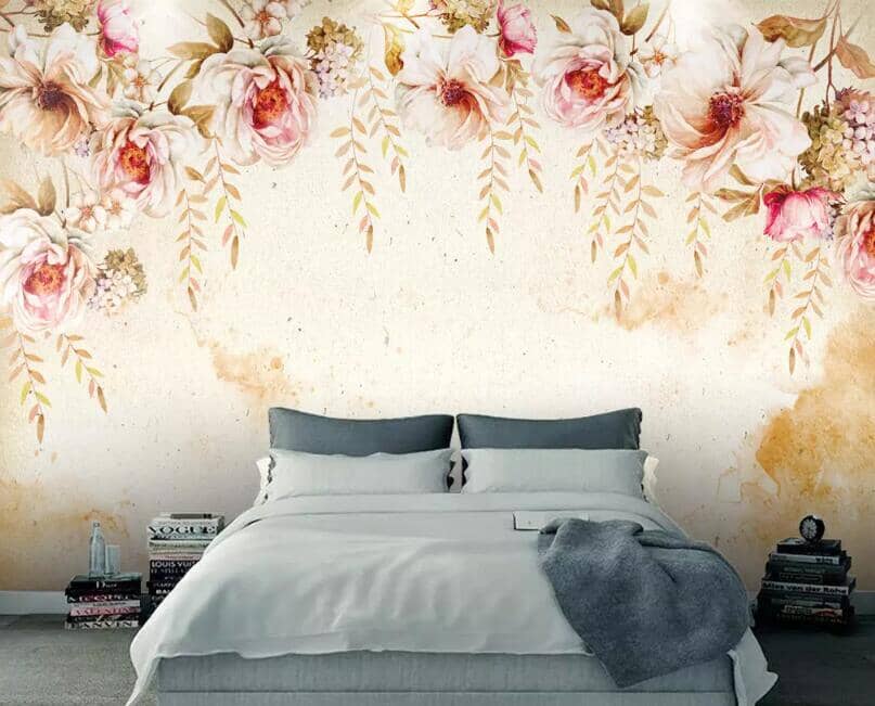 3D Red Flowers 1483 Wall Murals Wallpaper AJ Wallpaper 2 