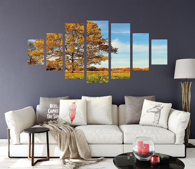 3D Big Tree 192 Unframed Print Wallpaper Wallpaper AJ Wallpaper 