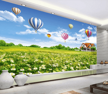 3D Daisy House 485 Wallpaper AJ Wallpaper 