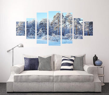 3D Snow Tree 139 Unframed Print Wallpaper Wallpaper AJ Wallpaper 