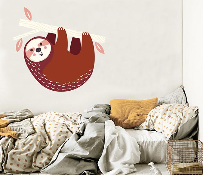 3D Brown Sloth 158 Wall Stickers Wallpaper AJ Wallpaper 