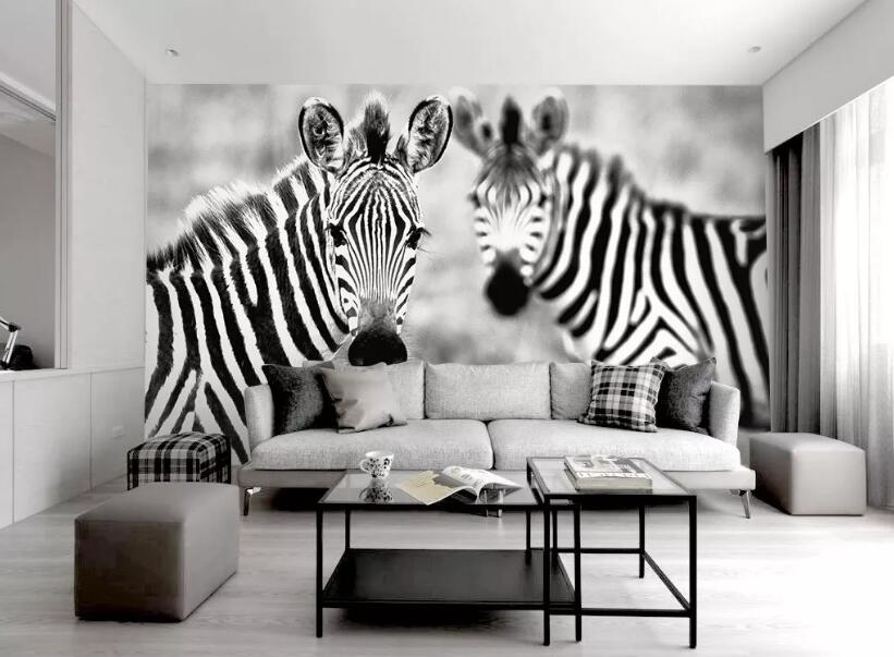 3D Zebra 1103 Wall Murals Wallpaper AJ Wallpaper 2 