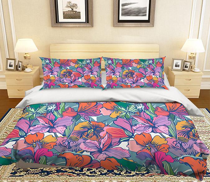 3D Bright Bloom 034 Bed Pillowcases Quilt Wallpaper AJ Wallpaper 