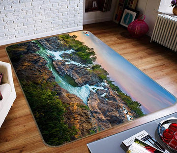 3D Rapid Stream Creek 404 Non Slip Rug Mat Mat AJ Creativity Home 