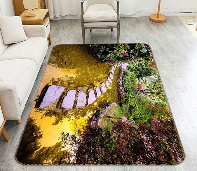 3D Stone Road 499 Non Slip Rug Mat Mat AJ Creativity Home 