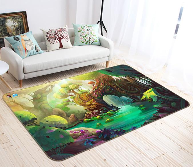 3D Painting Forest 655 Non Slip Rug Mat Mat AJ Creativity Home 