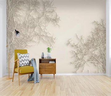 3D White Branches 240 Wallpaper AJ Wallpaper 