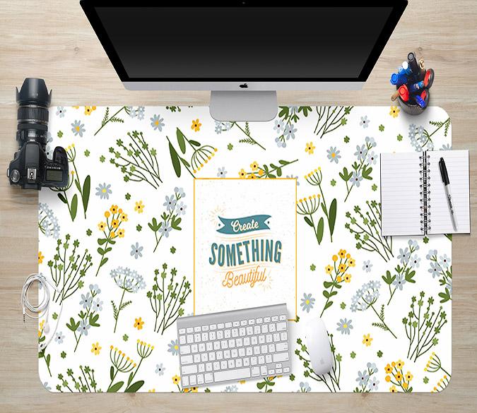 3D Small Flowers 097 Desk Mat Mat AJ Creativity Home 