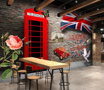 3D Telephone Booth 742 Wallpaper AJ Wallpaper 