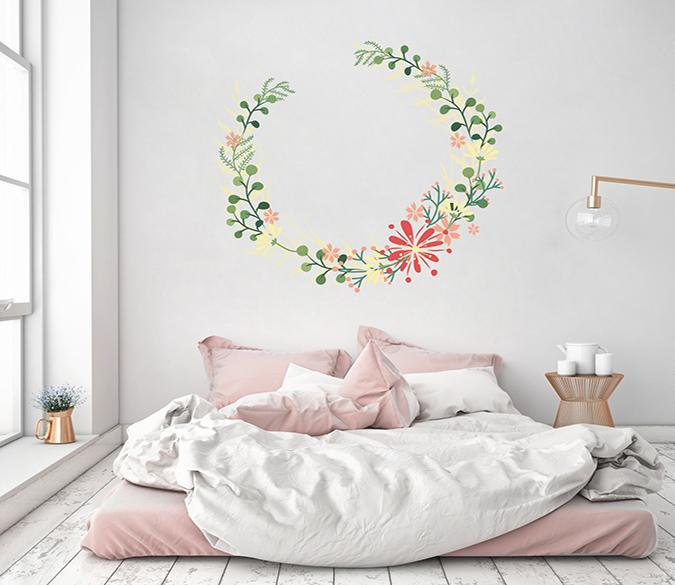 3D Garland Leaves 155 Wall Stickers Wallpaper AJ Wallpaper 