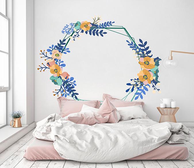 3D Small Wreath 260 Wall Stickers Wallpaper AJ Wallpaper 