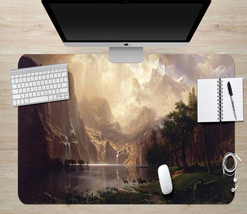 3D Mountain Deer 177 Desk Mat Mat AJ Creativity Home 