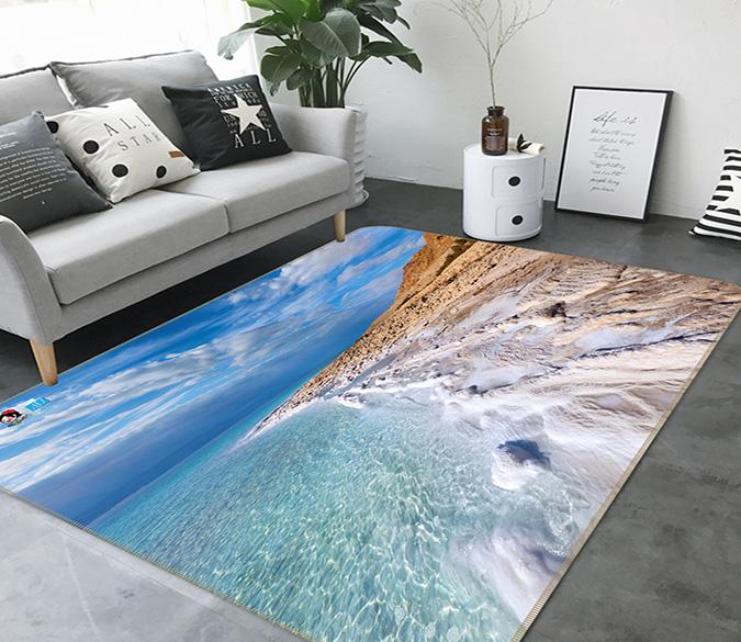 3D Sea Wave 395 Non Slip Rug Mat Mat AJ Creativity Home 