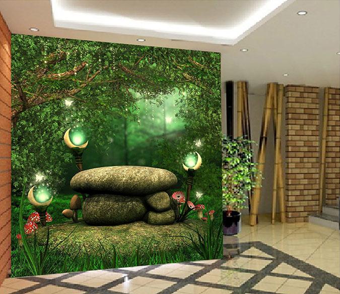 3D Woods Stone 648 Wallpaper AJ Wallpaper 