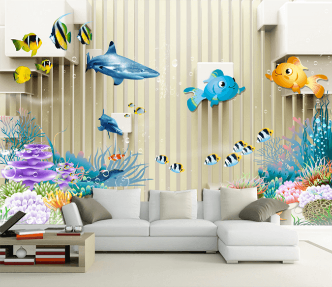 3D Cute Fish 294 Wallpaper AJ Wallpaper 