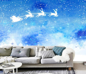 3D Flying Deer Stars 161 Wallpaper AJ Wallpaper 