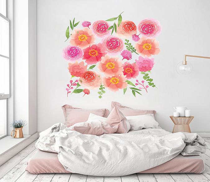 3D Doodle Bouquet 246 Wall Stickers Wallpaper AJ Wallpaper 